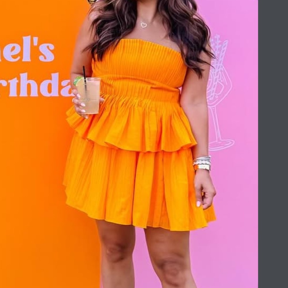 Acler Bold Orange Dress